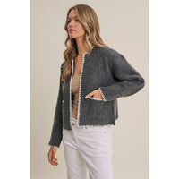 In February Wool Blend Sweater Cardigan