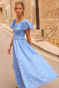 Oliphant Lilana Dress Ditsy Blue