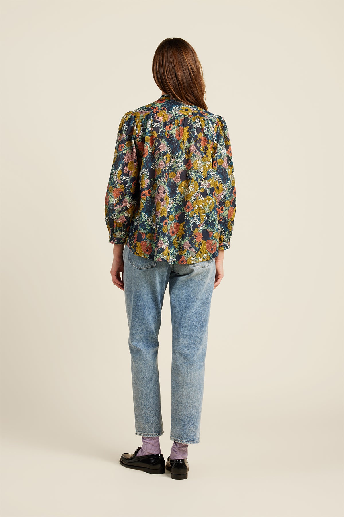 Trovata Birds of Paradis Deep Bramble Clara Blouse