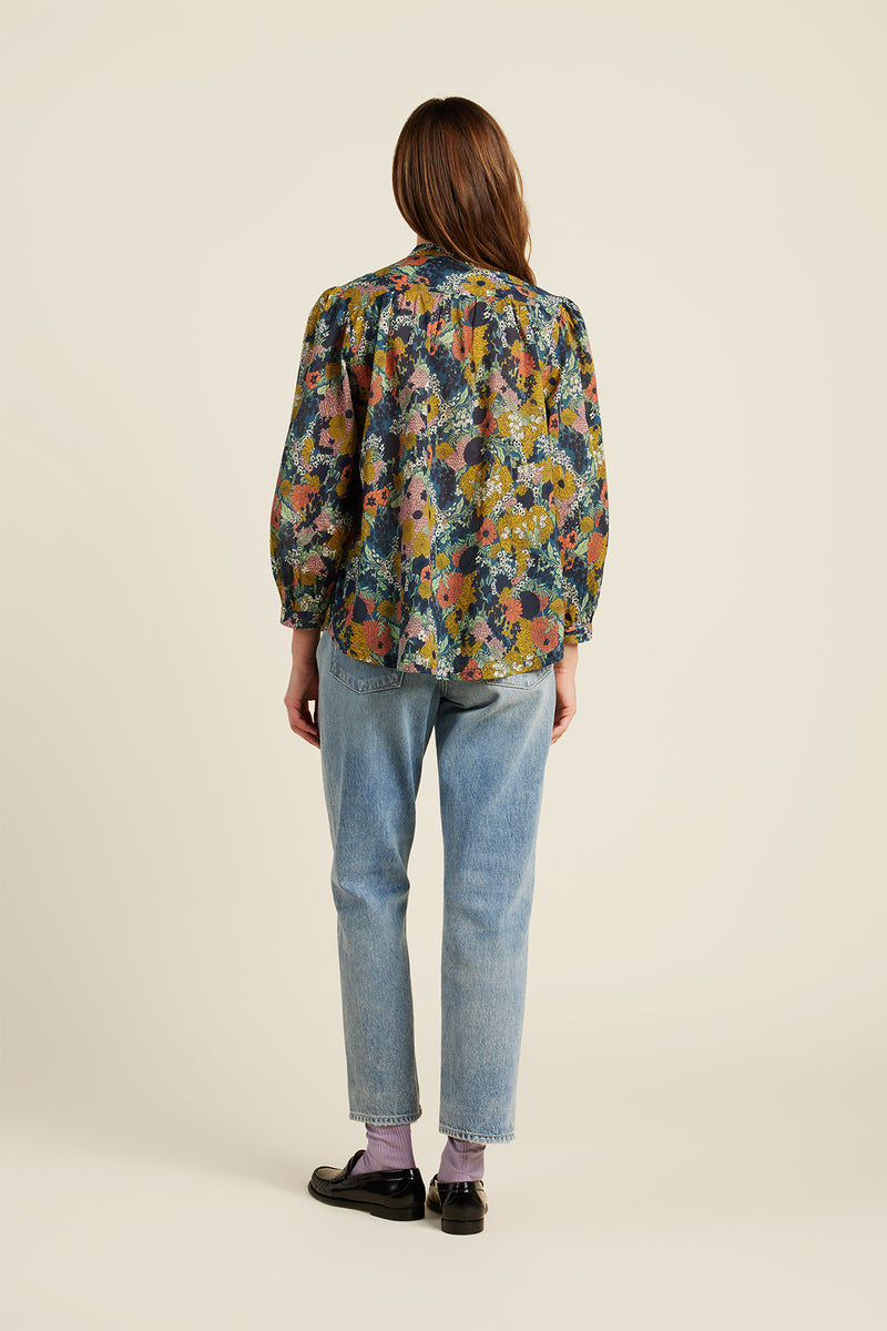 Trovata Birds of Paradis Deep Bramble Clara Blouse