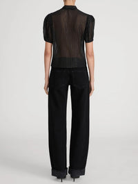 Frame The Lurex Sonnet Blouse