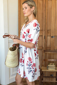 Emerson Fry Bastian Linen Floral Dress