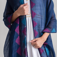 Sadhu Collective Silk Wool Jamdani Scarf