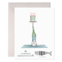 E.Frances Birthday Warrior Yoga Card