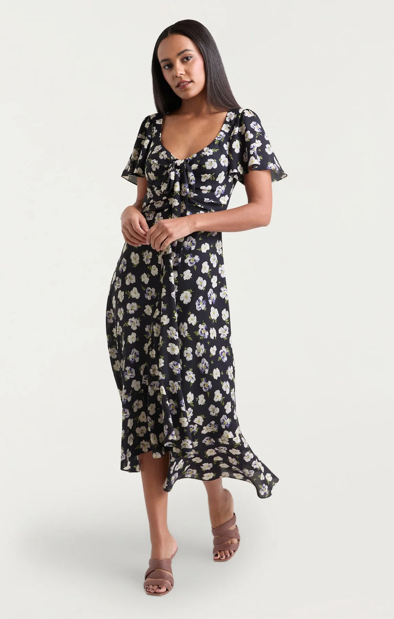 Cinq a Sept Mini Tossed Poppies Isha Dress