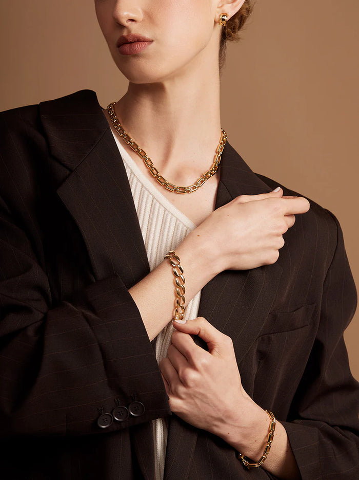 RHO Jewelry Time Link Magnet Bracelet