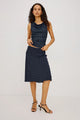 Navy Polka Dot