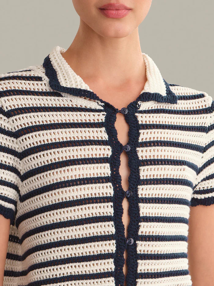 525 America Leilani Striped Cardigan