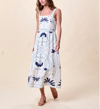 Cleobella Carmen Surf Pritn Midi Dress