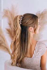 Teleties Blond Tortoise Medium Classic Hair Clip