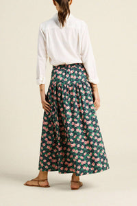 Trovata Birds of Paradis Lydia Floral Print Skirt