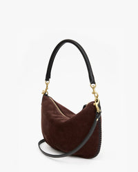Clare V Petit Moyen Truffle Suede Handbag