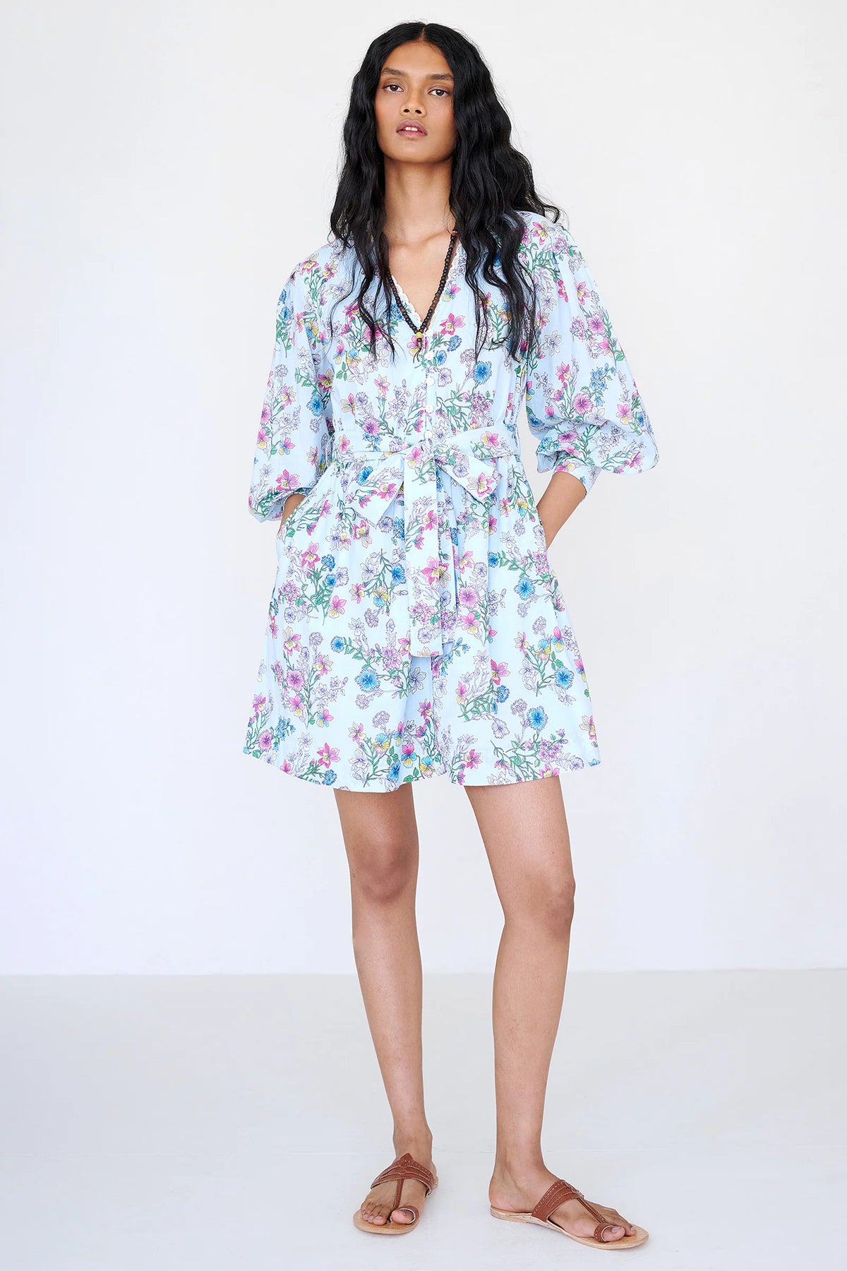 Banjanan Anne Floral Print Mini Dress