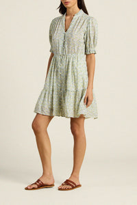 Trovata Birds of Paradis Phoebe Nantucket Ditsy Print Dress