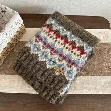 Fair Isle Knit Scarf