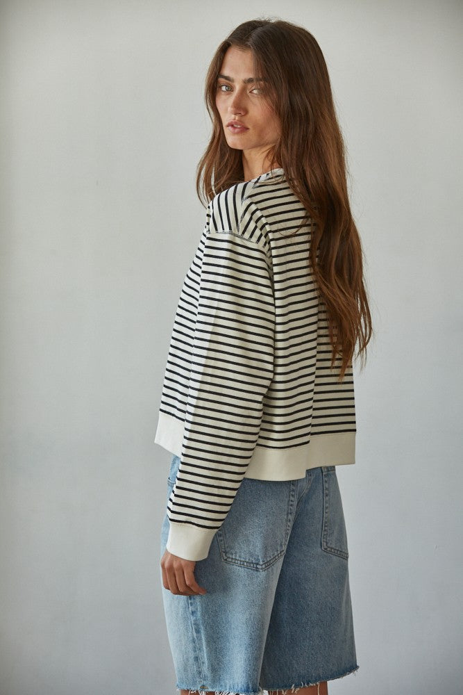 By Together Striped Crew Top