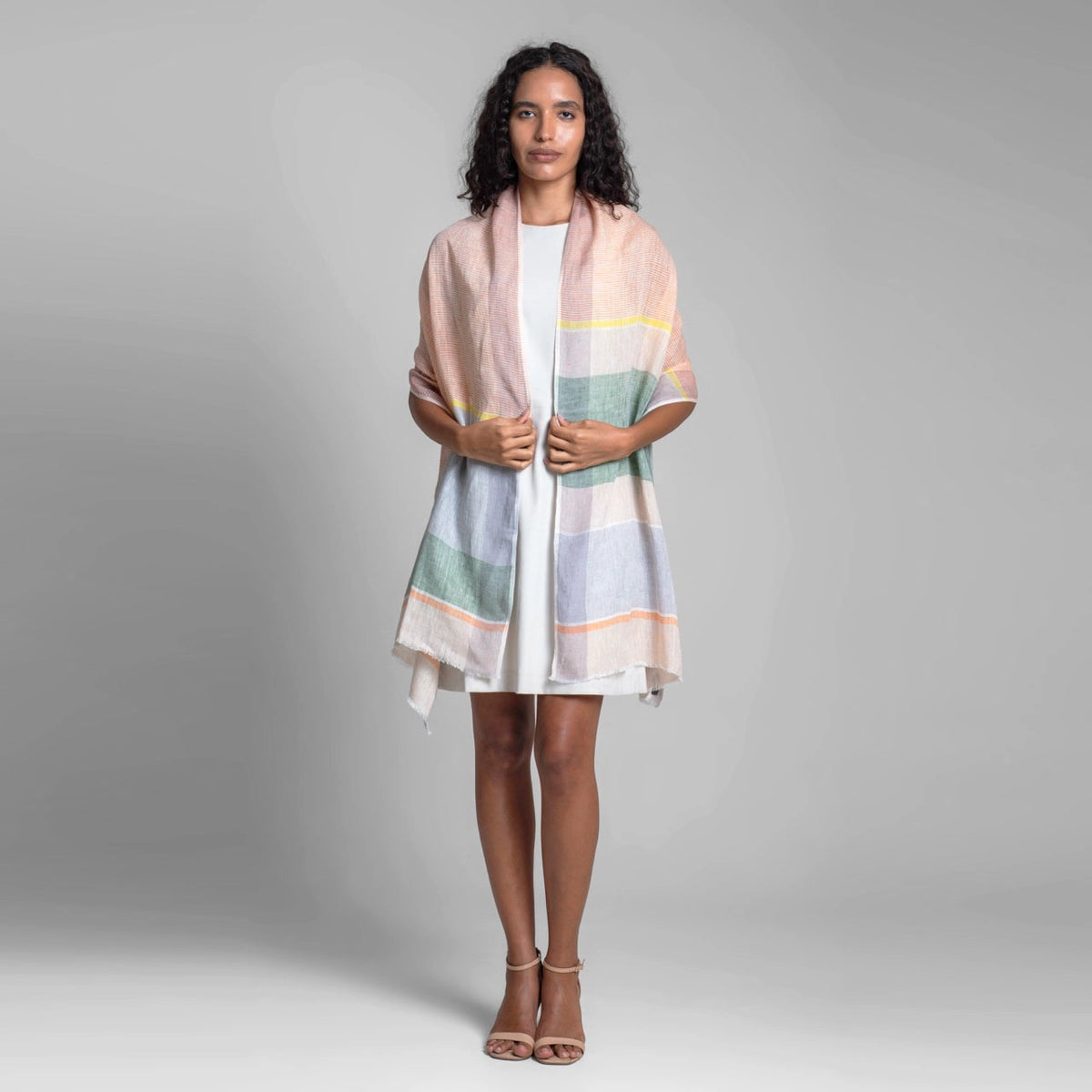 Sadhu Collective Soft Meadow Handwoven Linen Scarf