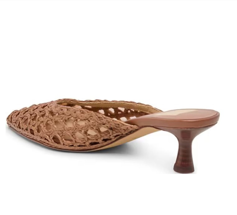 Dolce Vita Cleo Loop Mule Brown Raffia