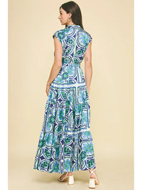 Pinch Floral Tiered Maxi Dress