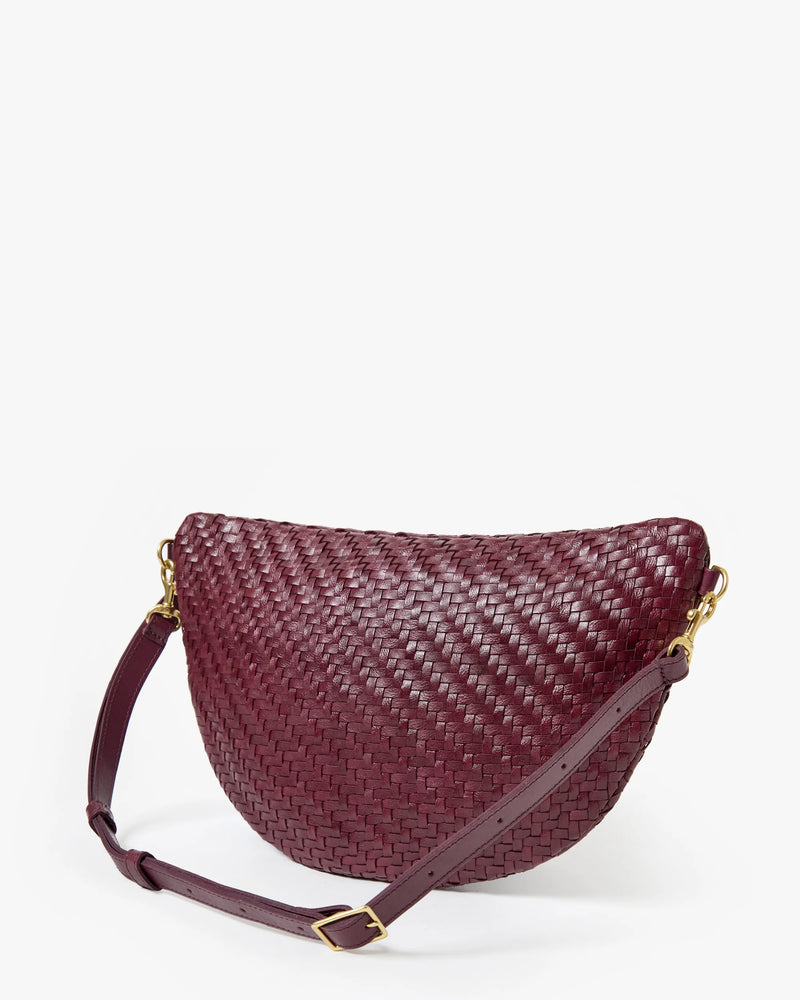 Clare V Grande Fanny Woven Zig Zag Bag
