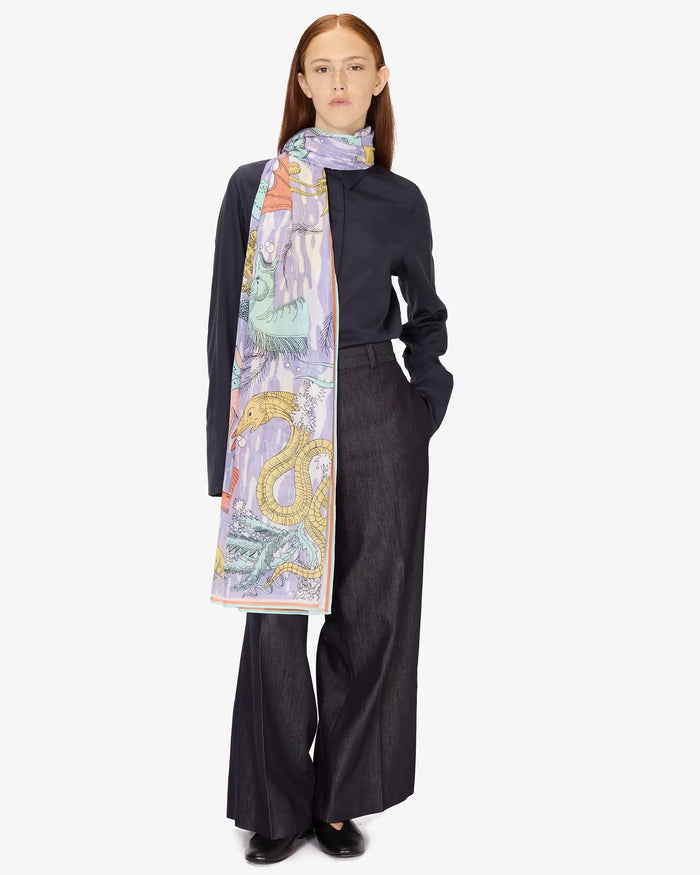 Inoui Editions Cotton Motif Print Scarves