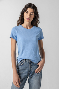 Lilla P Short Sleeve Slub Crew