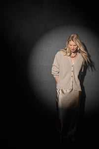 Lilla P Cashmere Side Vent Cardigan