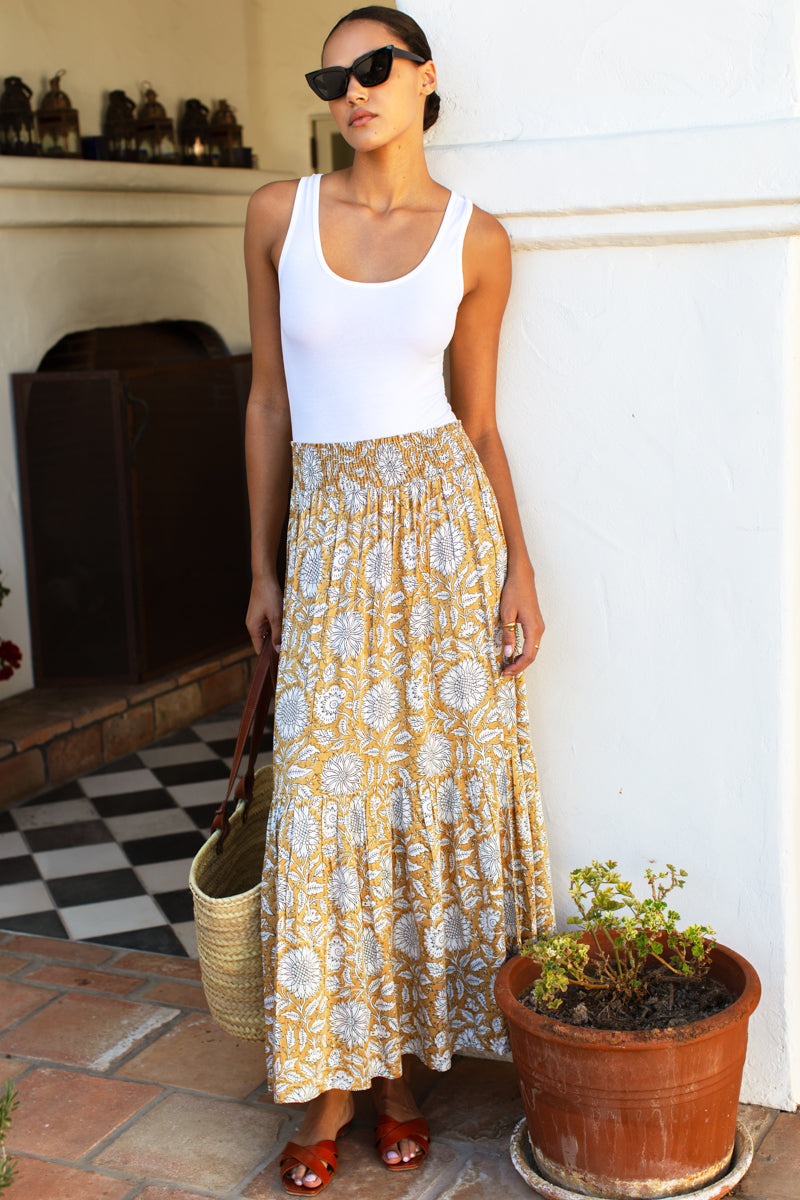 Emerson Fry Arles Shirred Skirt