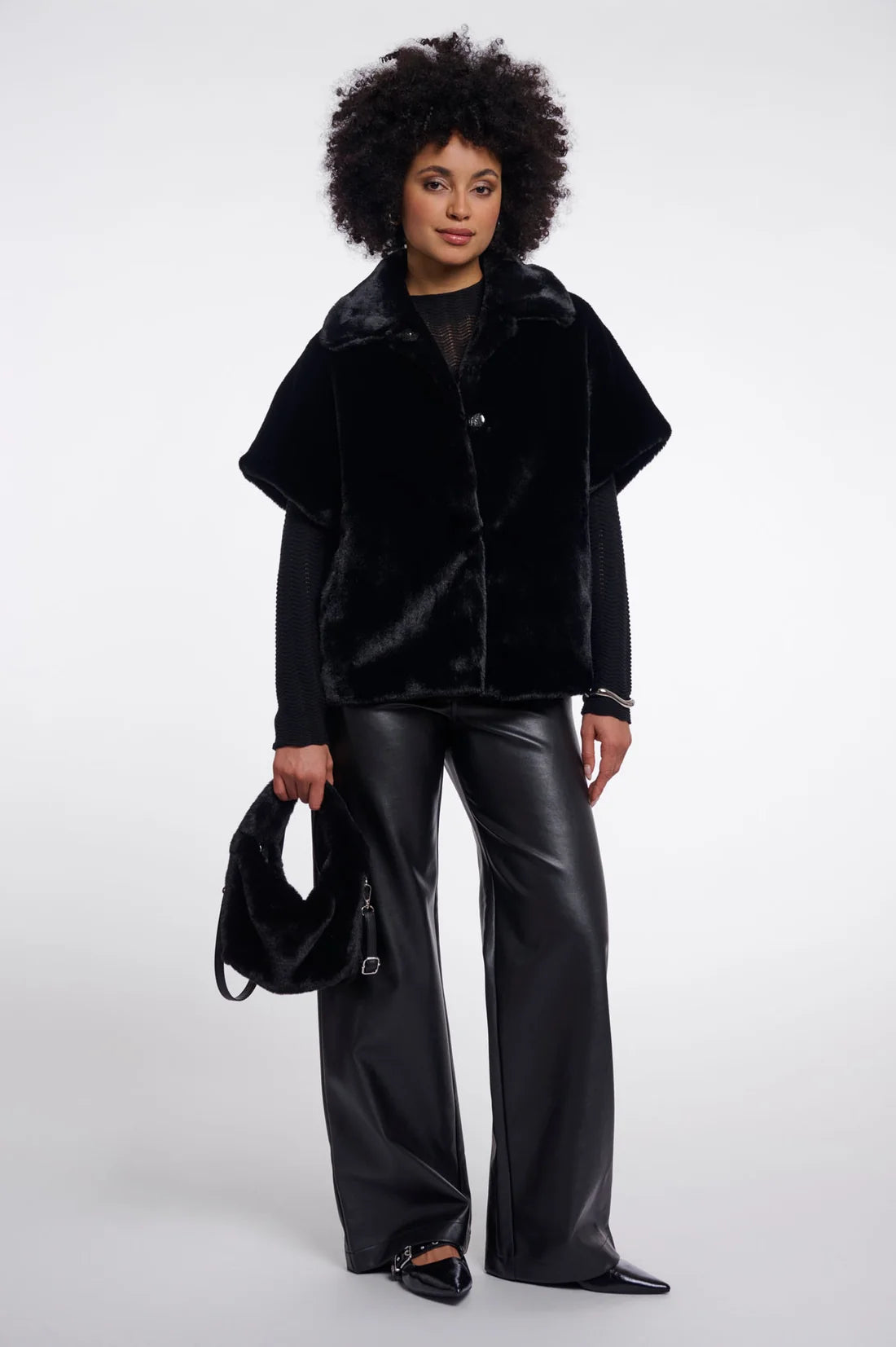 Rino & Pelle Cheryl Faux Fur Crossbody