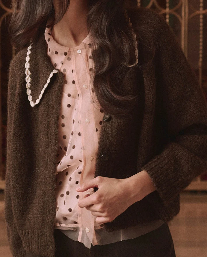 The Great Crochet Collar Cardigan