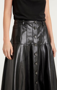 Cinq a Sept Veena Vegan Leather Skirt