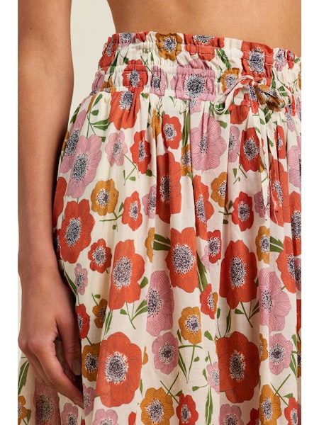 Trovata Birds of Paradis Poppy Costa Bianca Skirt