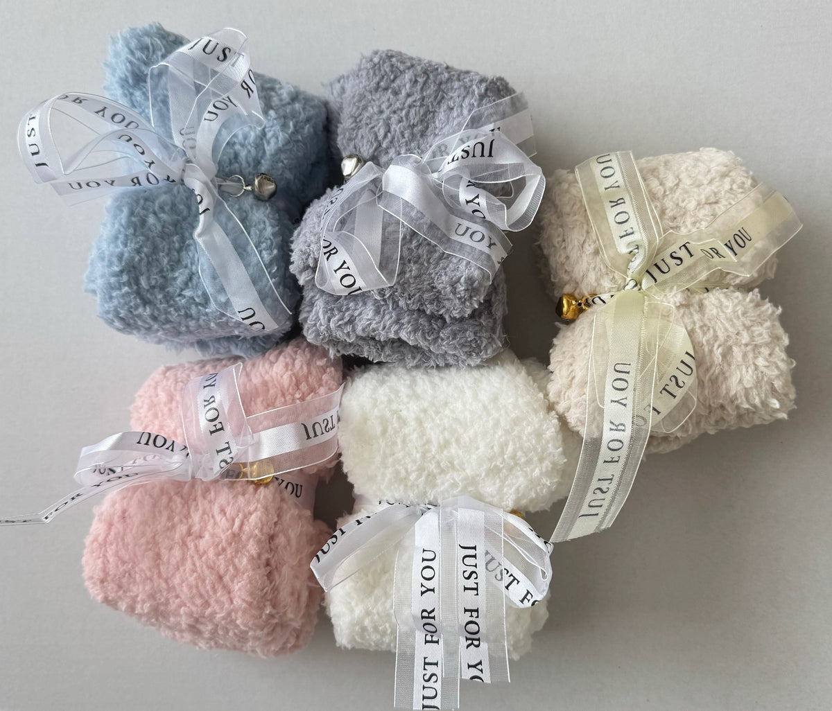 Whim & Whimsy Holiday Cozy Socks with Jingle Bell