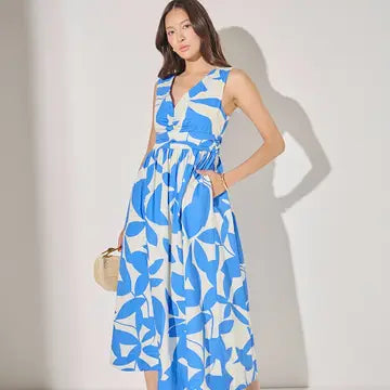 English Factory Floral Print Midi Dress