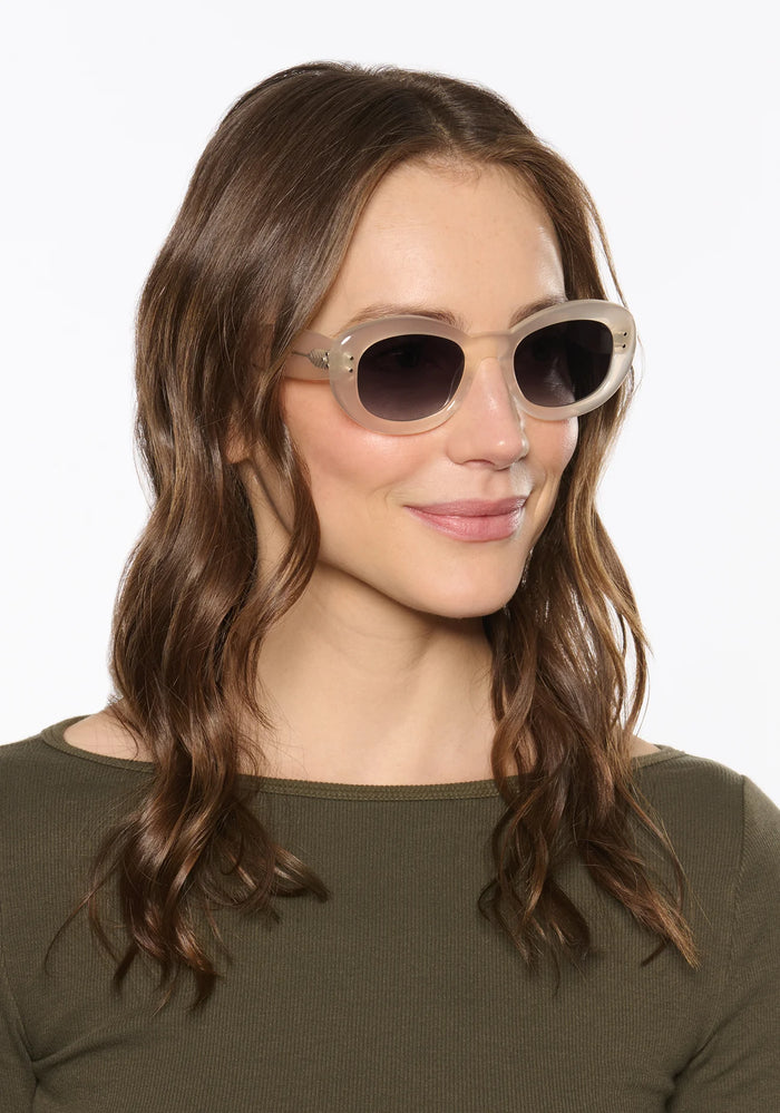 Krewe Margaret Platinum Blonde Sunglasses