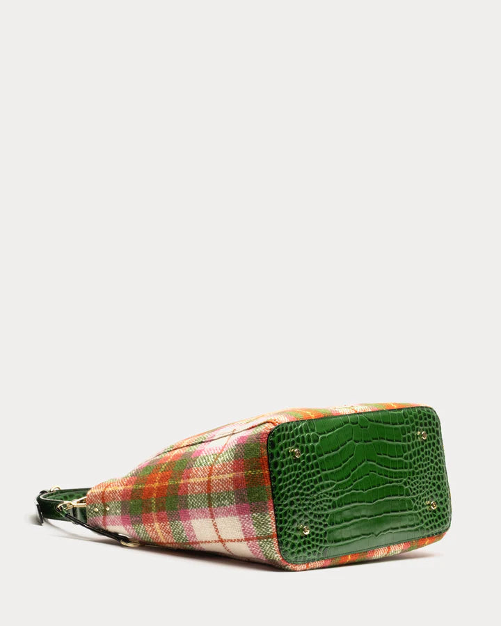 Frances Valentine June Hobo Wool Plaid Bag