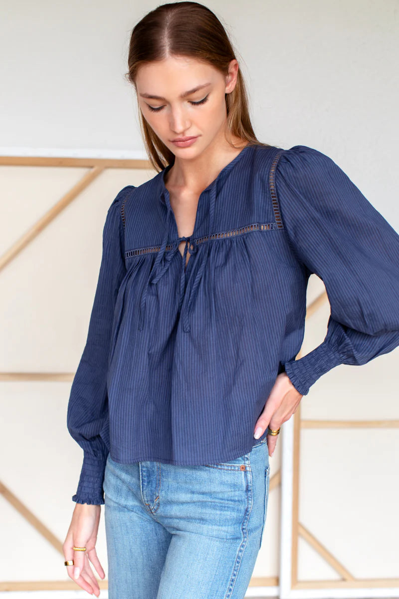 Emerson Fry Isla Dobby Stripe Top