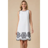 Pinch Floral Embroidered Midi Dress