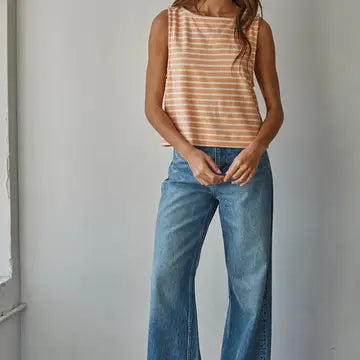 By Together Striped Sleeveless Top