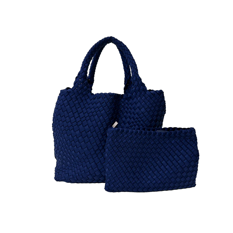 Ahdorned Lily Woven Neoprene Tote with Pouch