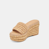 Dolce Vita Throne Wedges Light Natural Raffia