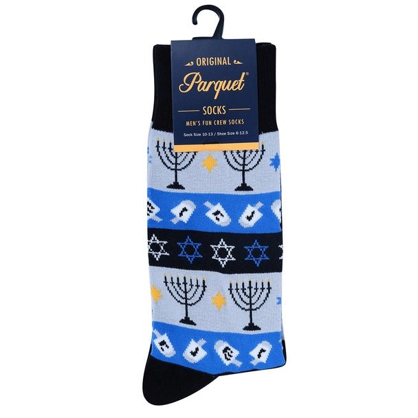 Selini Men's Hanukkah Novelty Socks