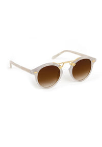 Krewe St. Louis Alabaster 18k Sunglasses
