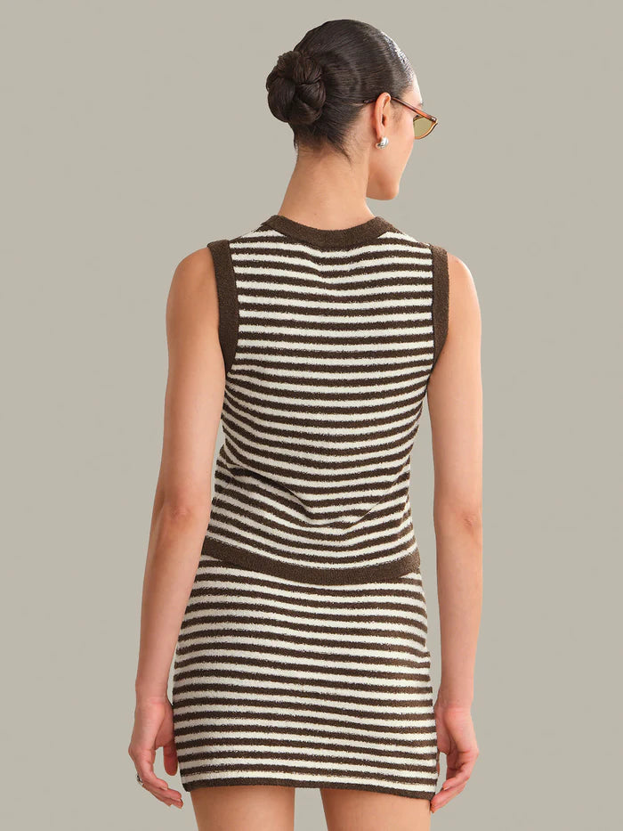 525 America Alessia Teddy Stripe Tank