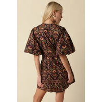 Olivaceous Veda Paisley Mini Dress