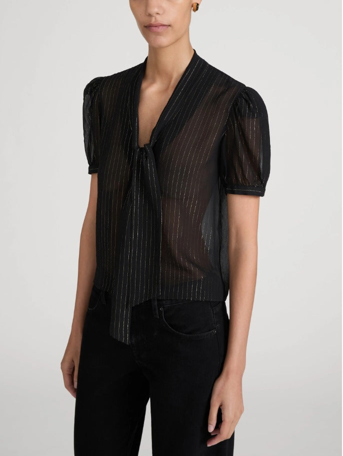 Frame The Lurex Sonnet Blouse