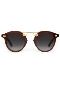Krewe St. Louis II Espresso 18k Sunglasses