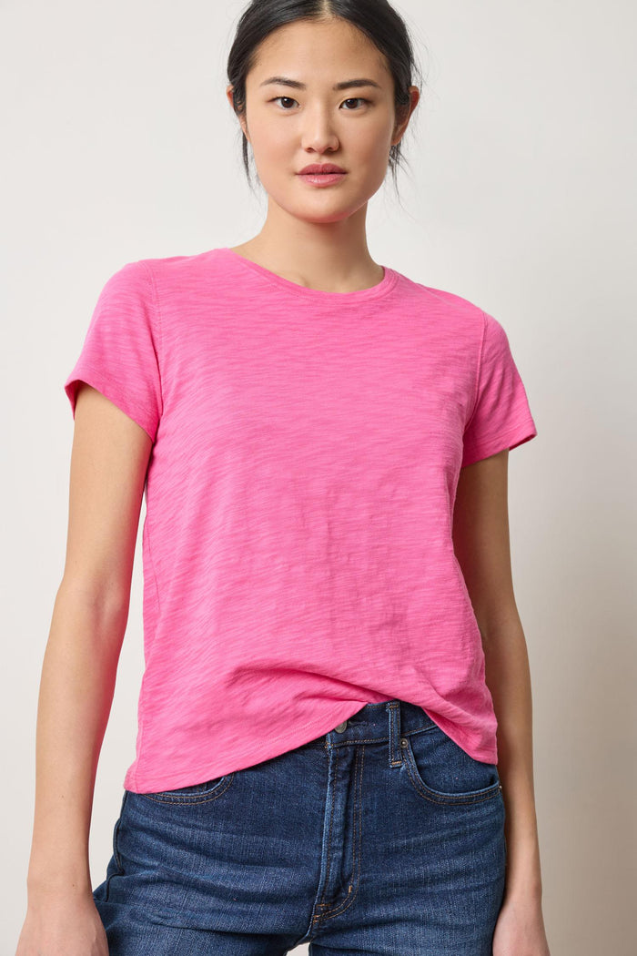 Lilla P Short Sleeve Slub Crew