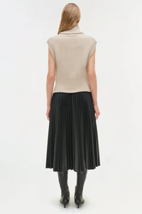 Simkhai Kezia Vegan Leather Midi Skirt