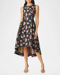 Shoshanna Jeanne Jacquard Midi Dress